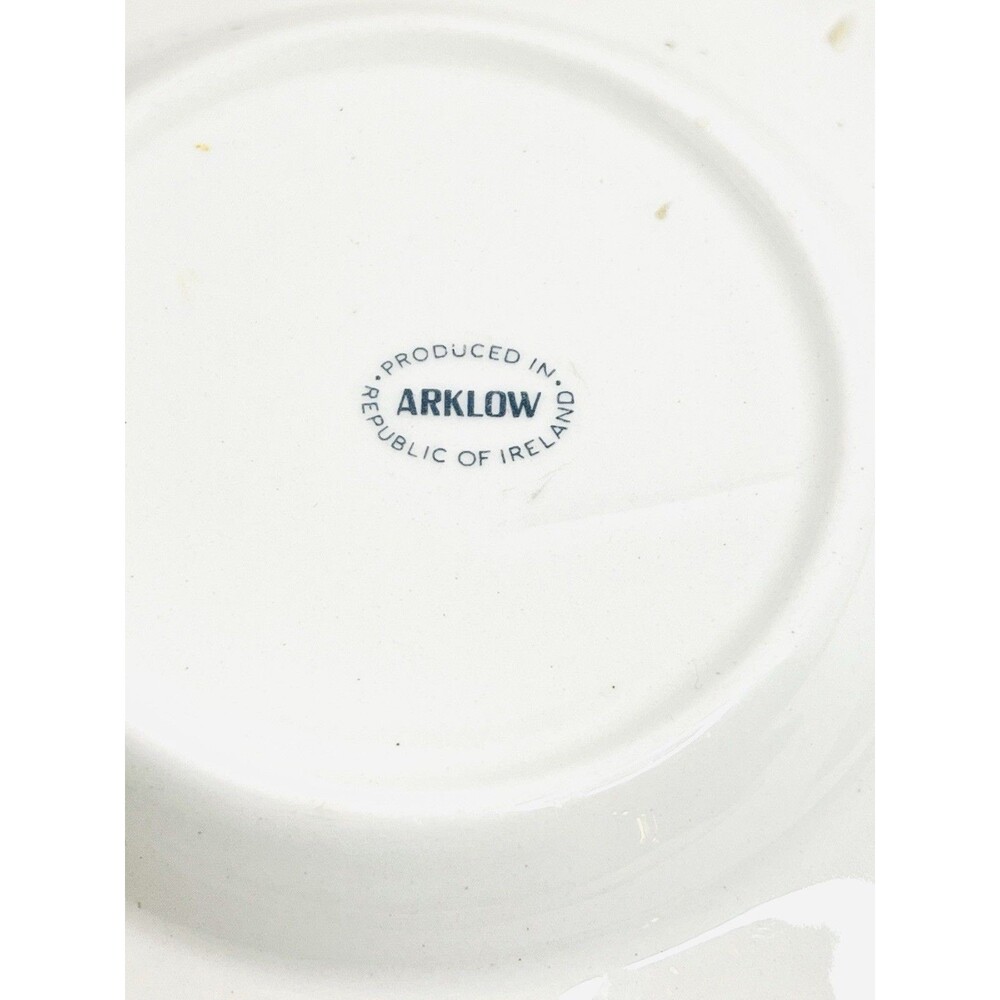 Arklow Ireland Gresham Hotel Dublin Ashtray White Gold Vintage Porcelain - Picture 11 of 14